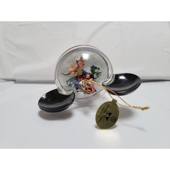 Mickey Mouse 2008 Snow Globe Ornament A LOVE LIKE SNOW OTHER Bradford #A0278 COA - Picture 5 of 10